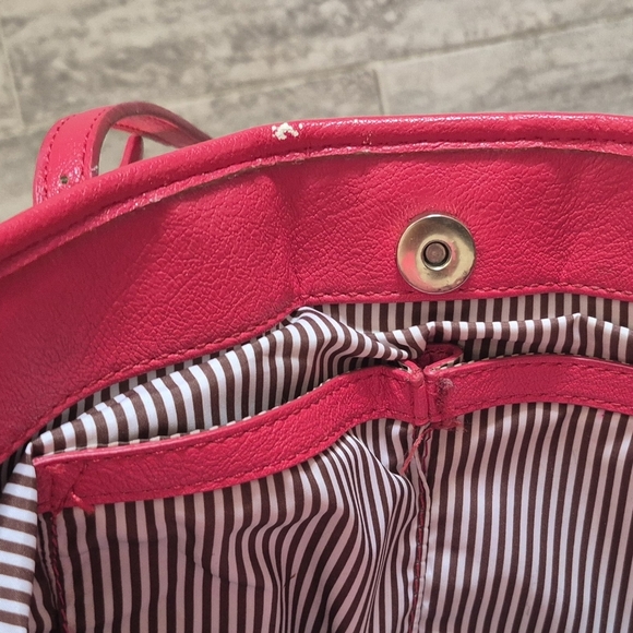 Nine West Pink and Cream Tote Bag with Dual Handles - Picture 11 of 14